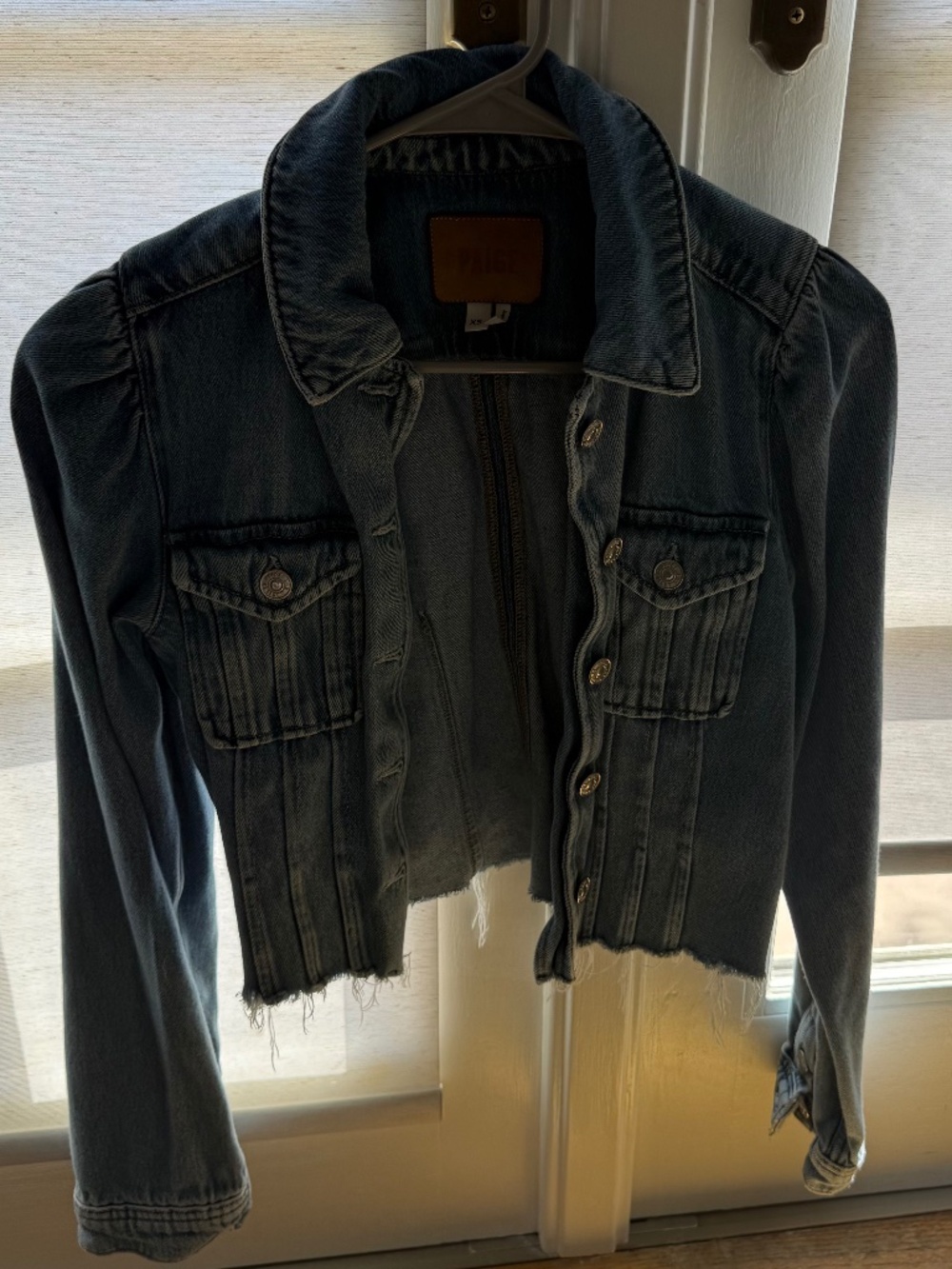 PAIGE cropped denim jacket XS